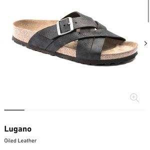 Birkenstock Lugano Sandals. Size 39 regular Black